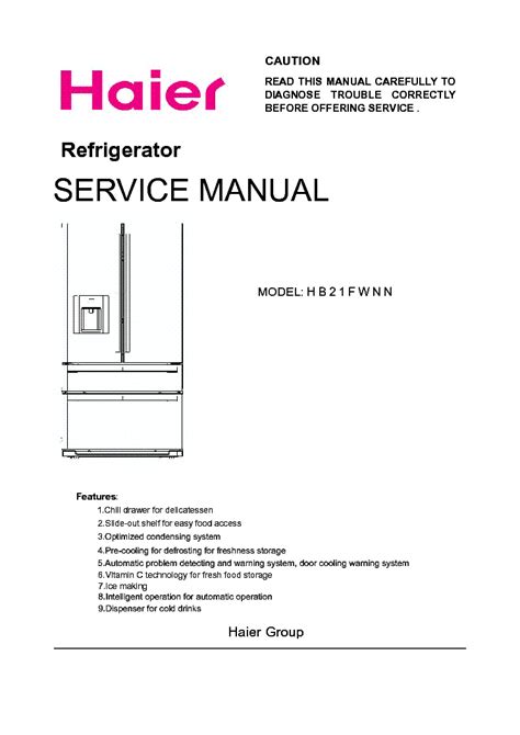 Haier 0090504932V Manual pdf